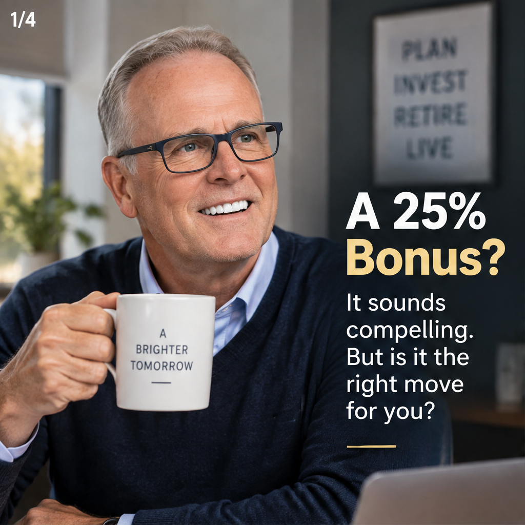 A 25% Bonus—With Questions to Ask First