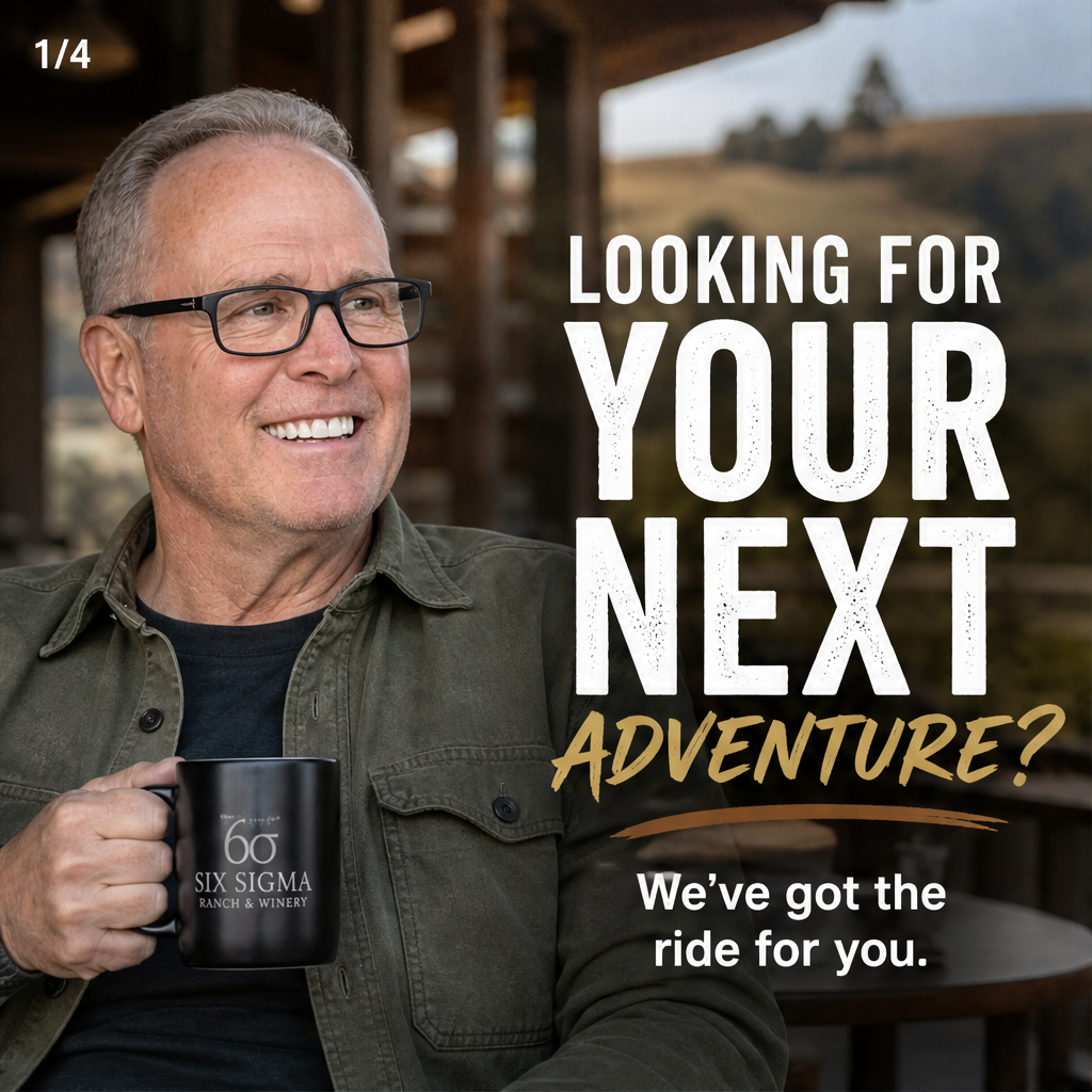 “No Drop” Guided Ride- Six Sigma Ranch & Winery