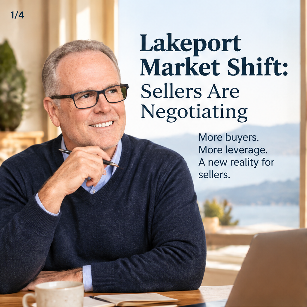 Lakeport Market Shift: Sellers Are Negotiating