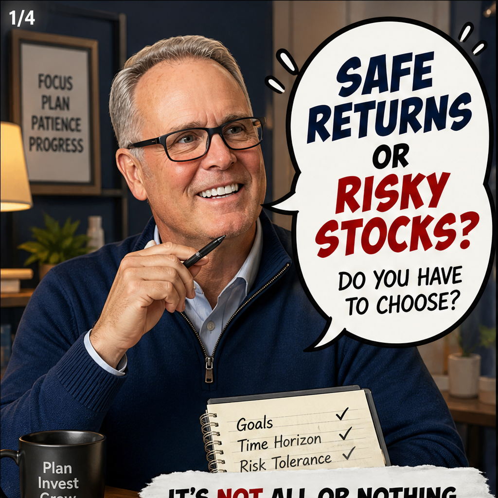 Safe Returns vs. Risky Stocks: Build Wealth Without Betting It All