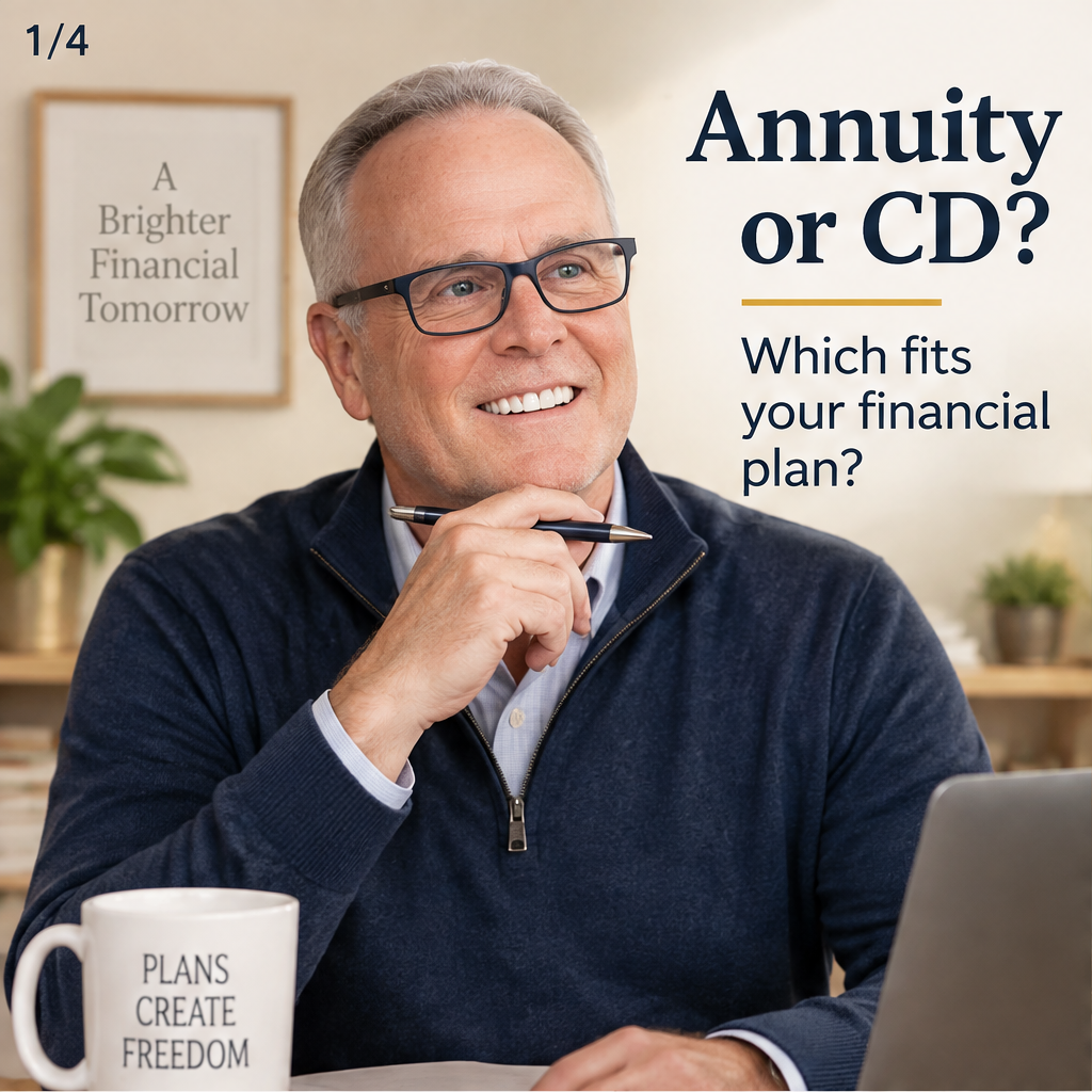Annuity vs. CD: Which Fits Your Financial Plan? Compare growth, guarantees, access, and taxes before choosing where your money belongs.